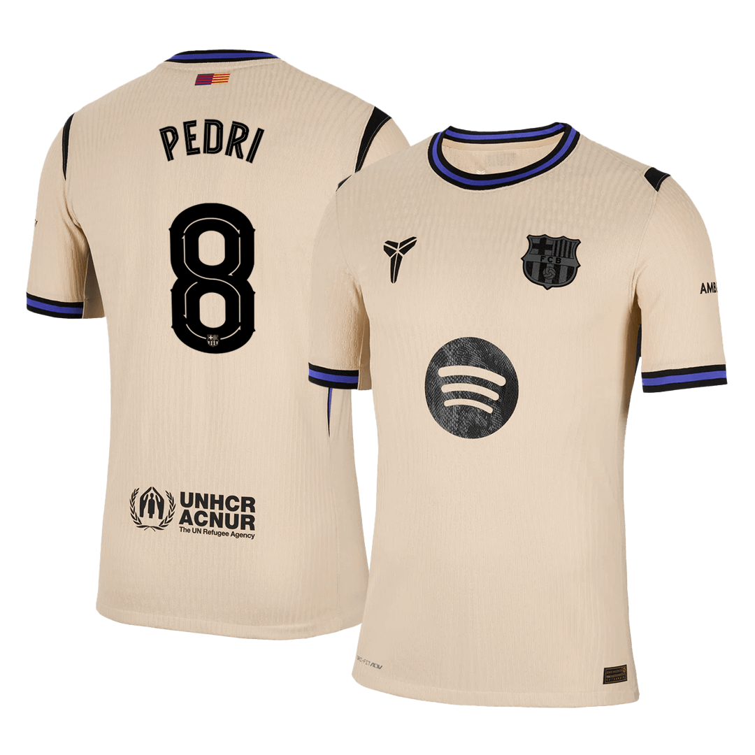 Barcelona PEDRI #8 Away Soccer Jersey Authentic 2025/26 - UCL Edition - Football Shirt | SmartJerseys | Official Quality