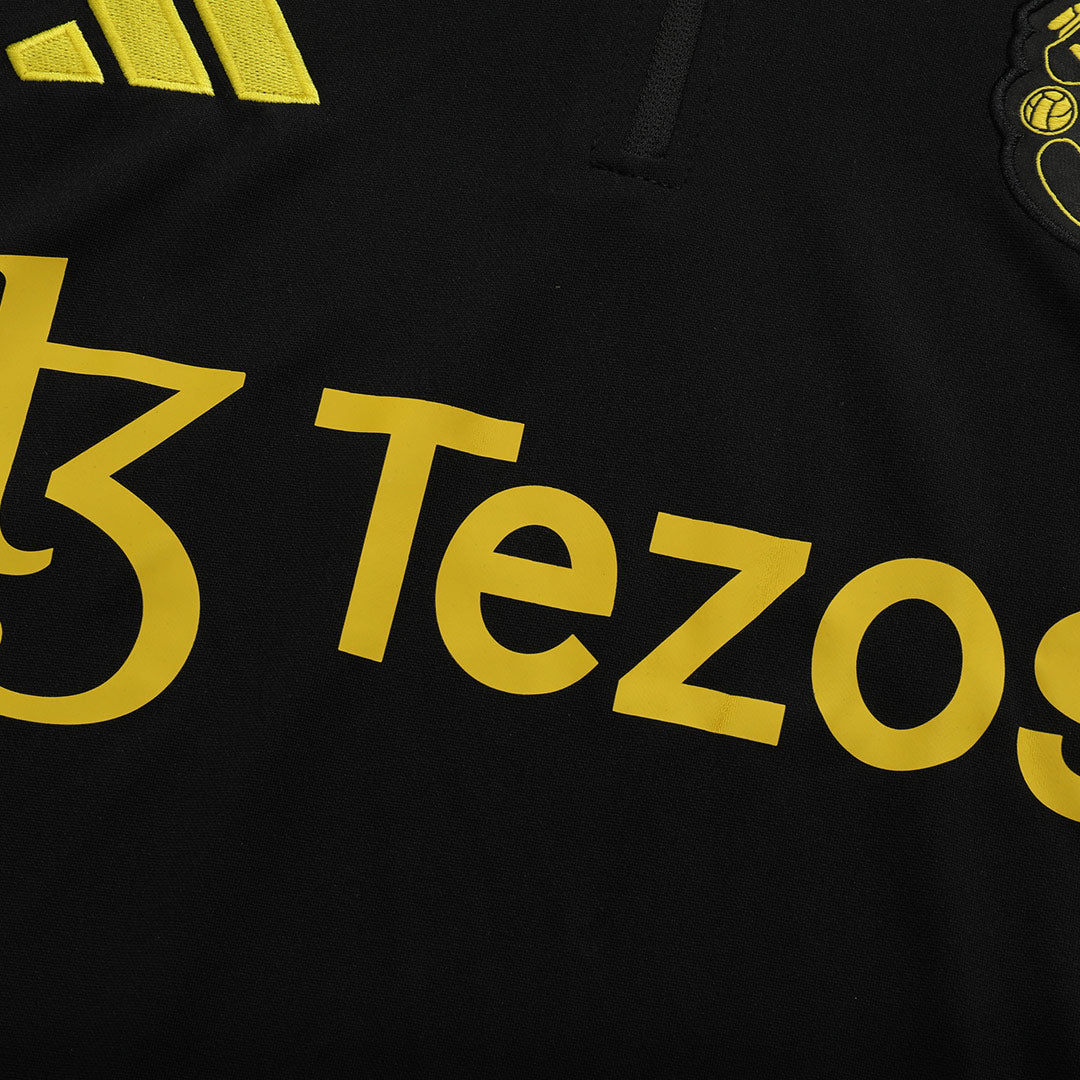 Manchester United Sweatshirt Kit 2025/26 - Black (Top+Pants)