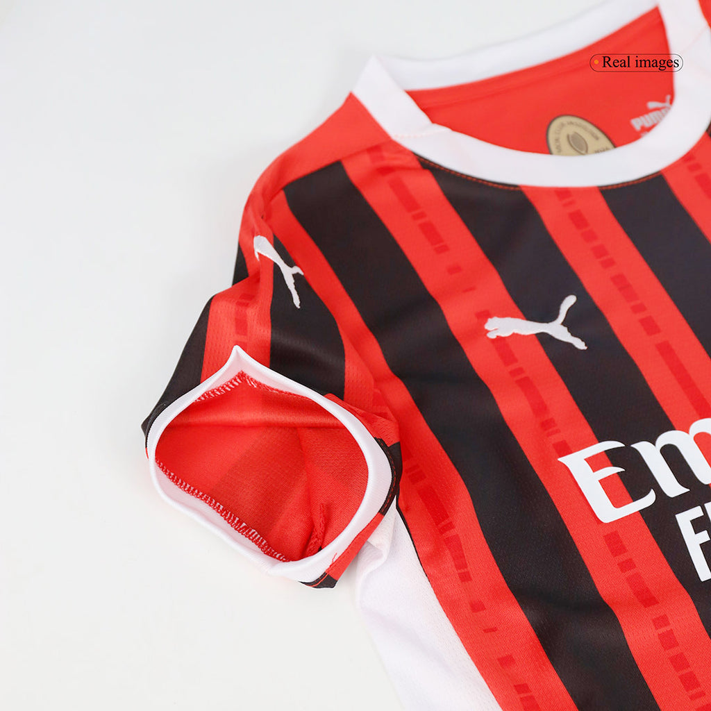 AC Milan Home Jersey Kit 2024/25 Kids(Jersey+Shorts)