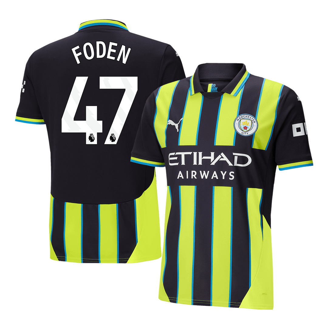 Manchester City FODEN #47 Away Soccer Jersey 2024/25 - Football Shirt | SmartJerseys | Official Quality