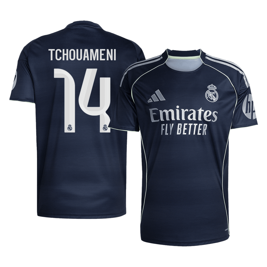 Real Madrid TCHOUAMENI #14 Away Soccer Jersey 2025/26 - Football Shirt | SmartJerseys | Official Quality