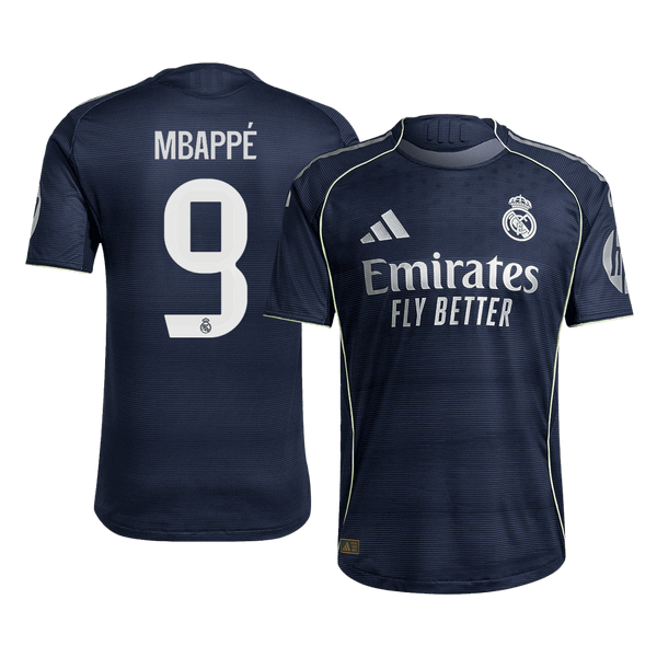 Real Madrid MBAPPÉ #9 Away Soccer Jersey Authentic 2025/26 - Football Shirt | SmartJerseys | Official Quality