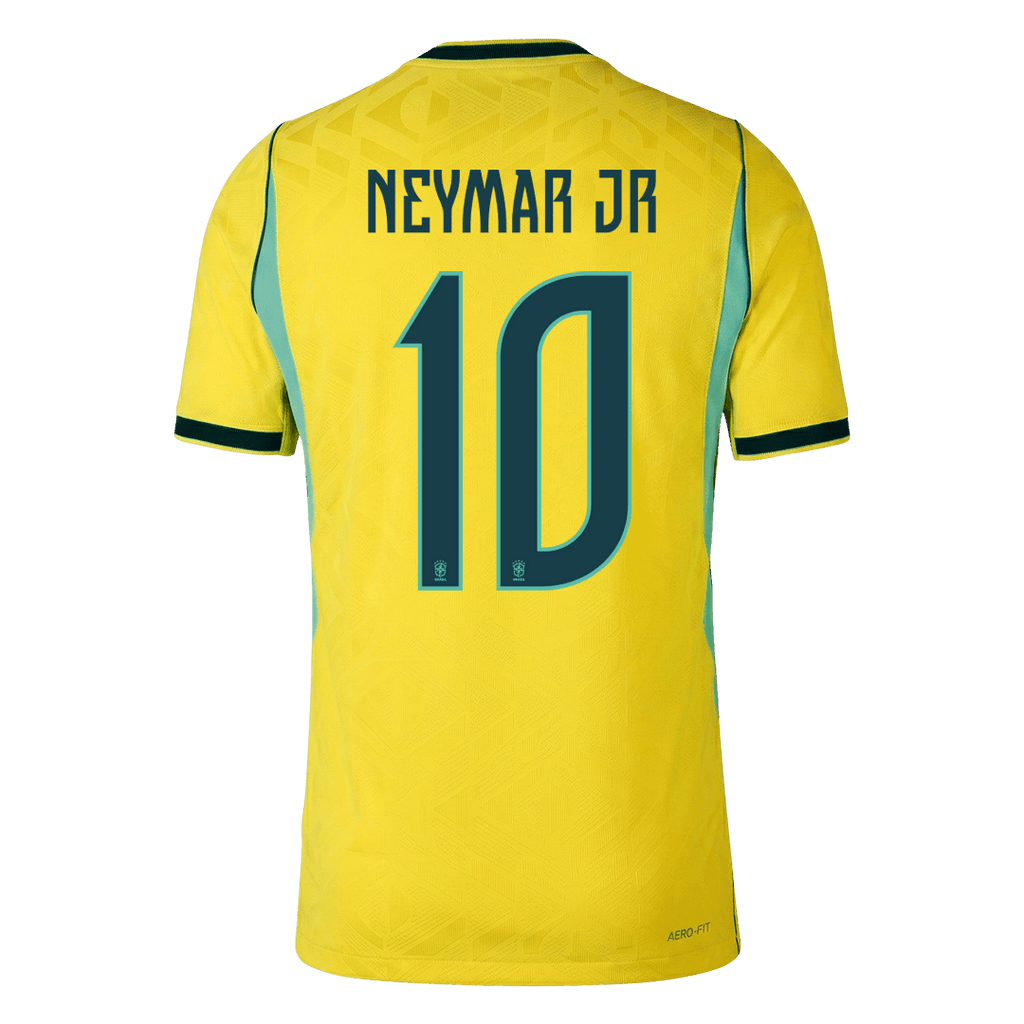 Brazil NEYMAR JR. #10 Custom Player Version Home Soccer Jersey World Cup 2026