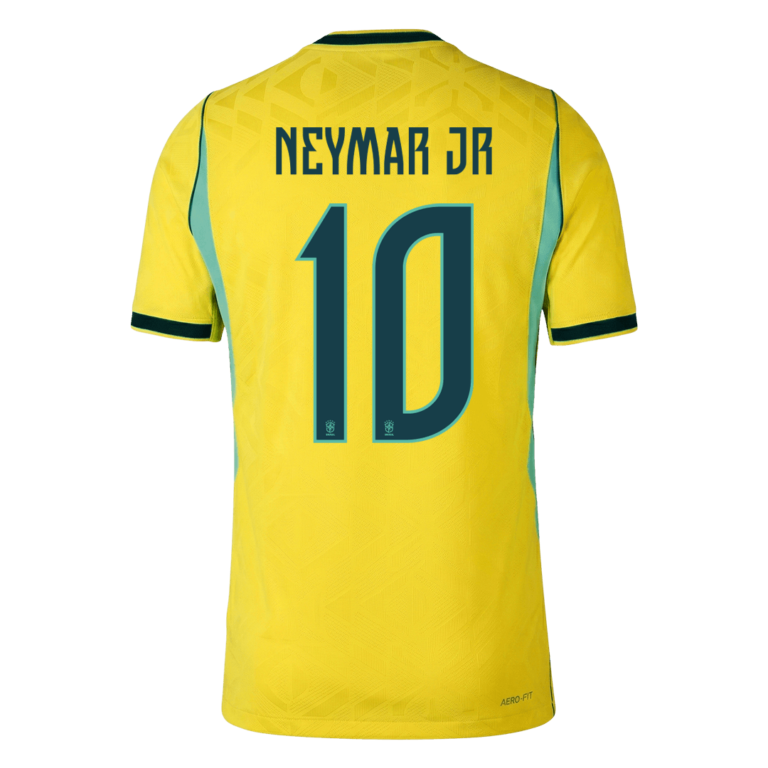 Brazil NEYMAR JR. #10 Custom Player Version Home Soccer Jersey World Cup 2026