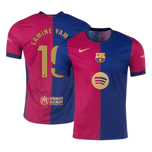 Barcelona LAMINE YAMAL #19 Home Jersey Authentic 2024/25 Spotify Logo Without Text - Football Shirt | SmartJerseys | Official Quality