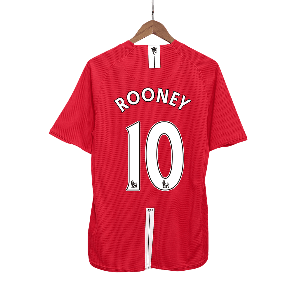 Manchester United ROONEY #10 Home Soccer Jersey Retro 2007/08 - Football Shirt | SmartJerseys | Official Quality