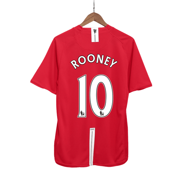 Manchester United ROONEY #10 Home Soccer Jersey Retro 2007/08 - Football Shirt | SmartJerseys | Official Quality