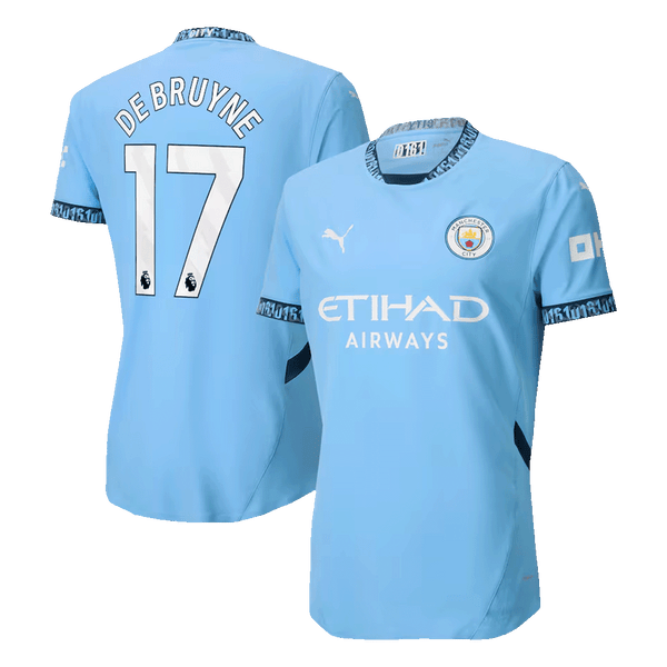 Manchester City DE BRUYNE #17 Home Jersey Authentic 2024/25 - Football Shirt | SmartJerseys | Official Quality