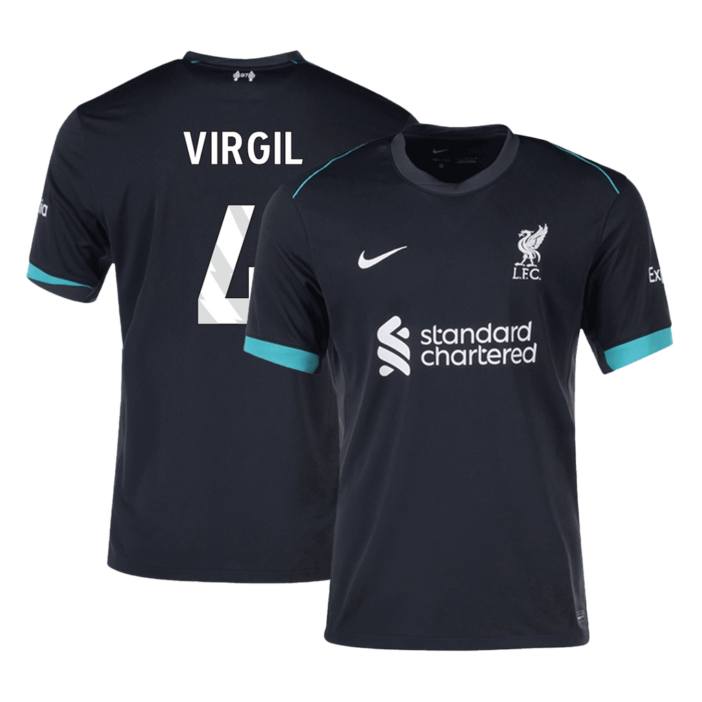 Liverpool VIRGIL #4 Away Soccer Jersey 2024/25 - Football Shirt | SmartJerseys | Official Quality