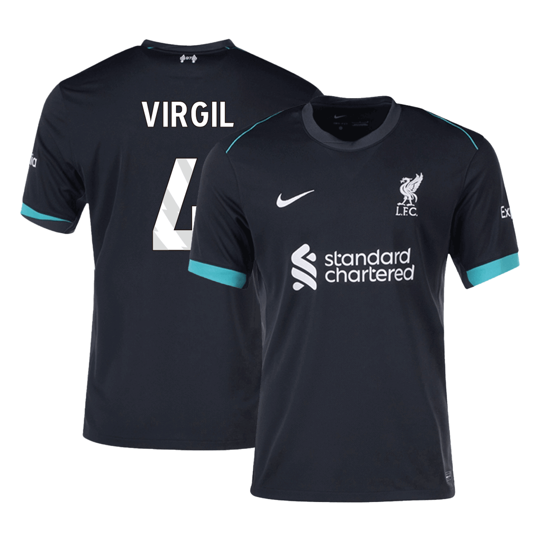 Liverpool VIRGIL #4 Away Soccer Jersey 2024/25 - Football Shirt | SmartJerseys | Official Quality