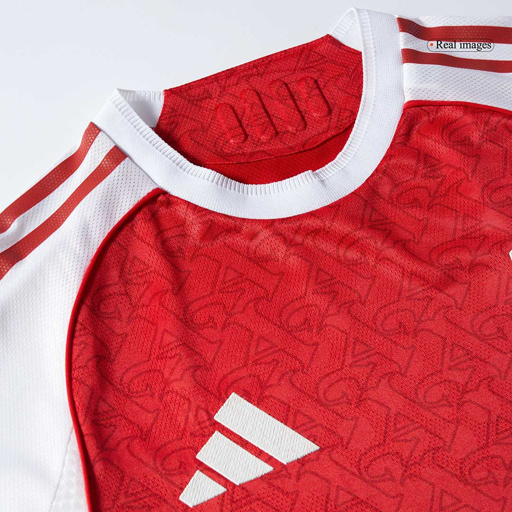 SALIBA #2 Authentic Arsenal Home Soccer Jersey 2025/26 Red