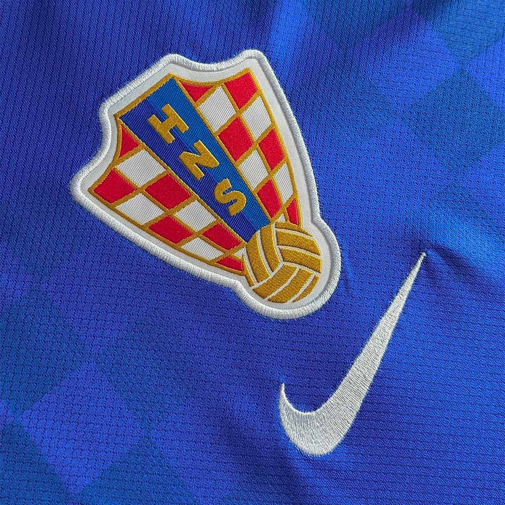 Camiseta de fútbol visitante de Croacia para la Copa Mundial 2026, azul