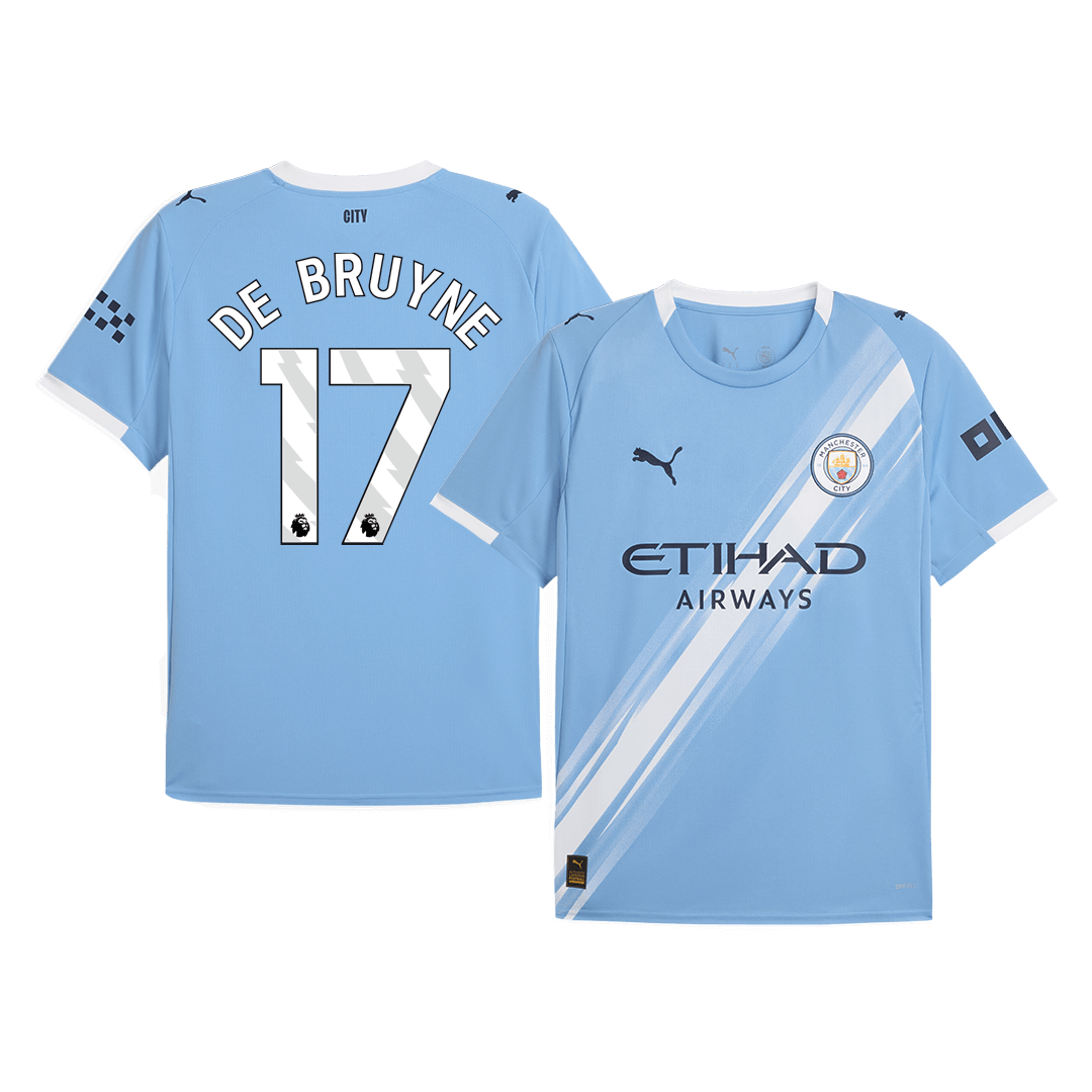 DE BRUYNE #17 Manchester City Home Soccer Jersey 2025/26 Blue - Football Shirt | SmartJerseys | Official Quality