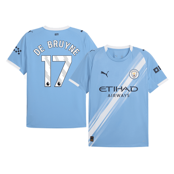 DE BRUYNE #17 Manchester City Home Soccer Jersey 2025/26 Blue - Football Shirt | SmartJerseys | Official Quality