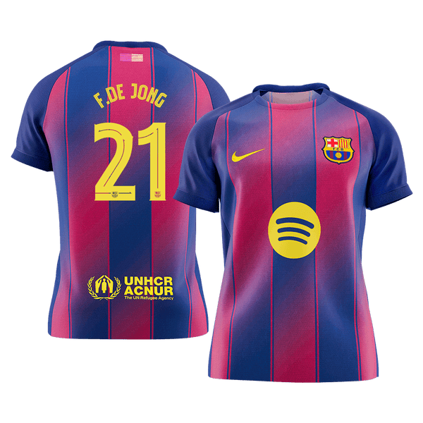 Barcelona F.DE JONG #21 Home Soccer Jersey 2025/26 - UCL Edition - Football Shirt | SmartJerseys | Official Quality