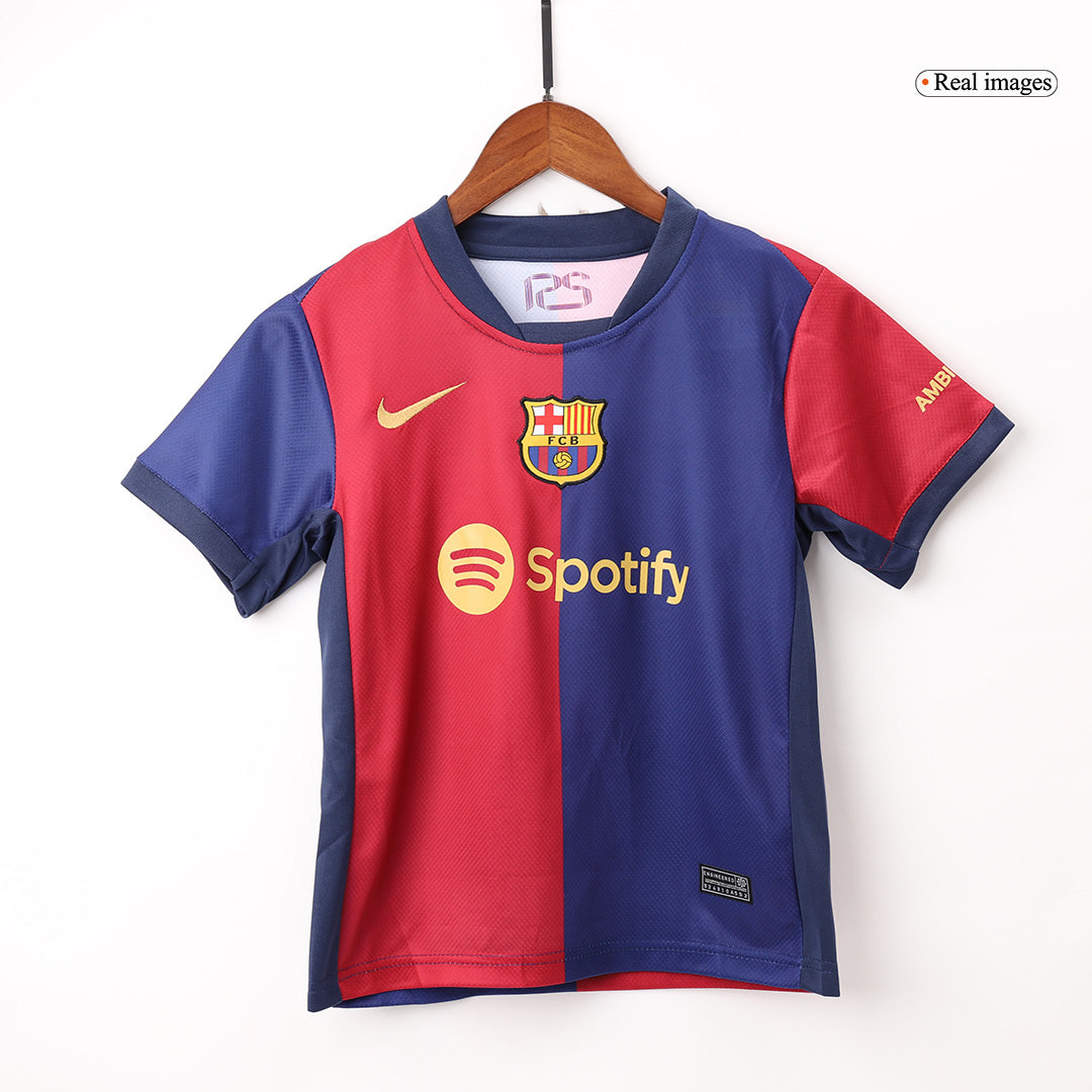 Barcelona Home Jersey Kit 2024/25 Kids(Jersey+Shorts)
