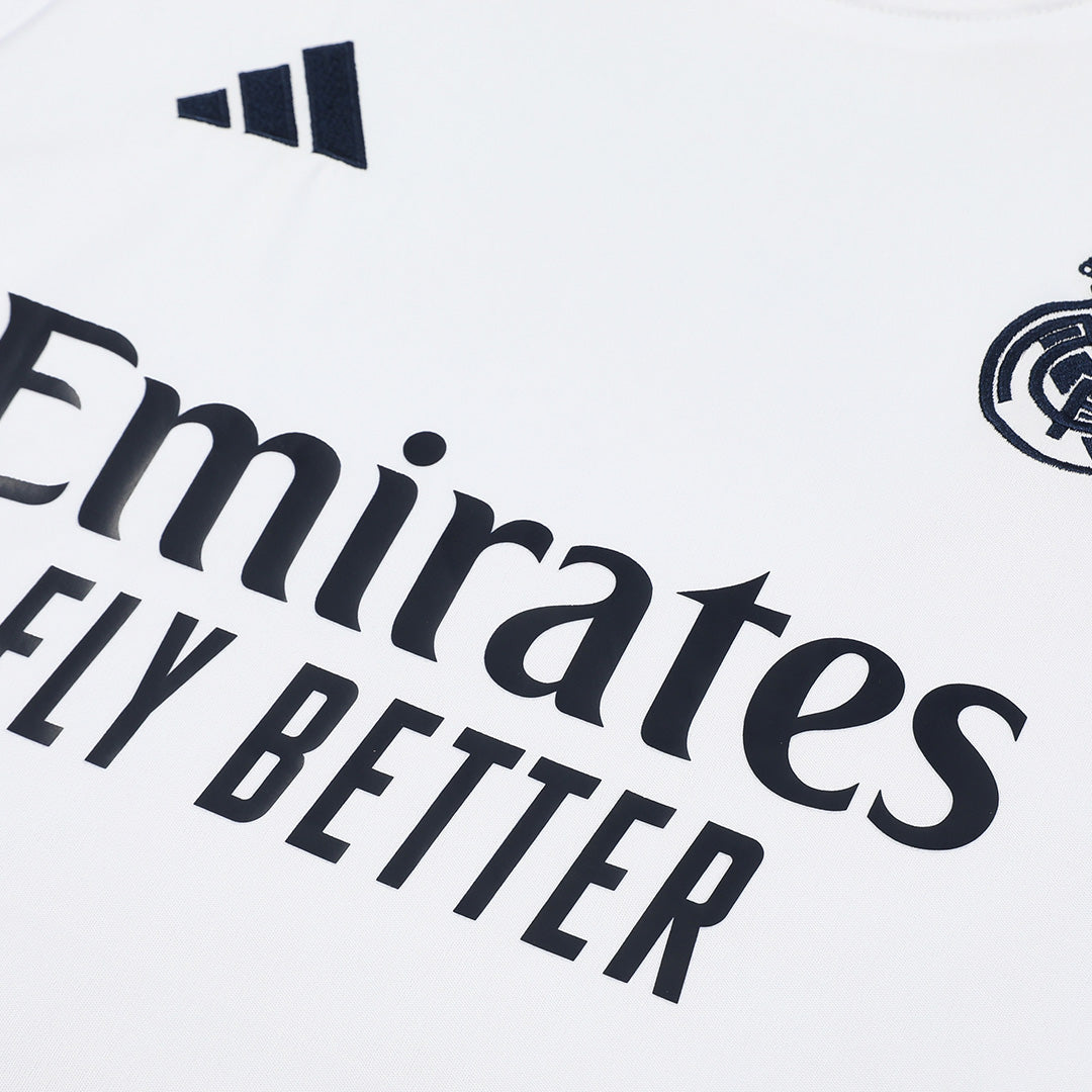Real Madrid Pre-Match Soccer Jersey Kit 2024/25 (Jersey+Shorts)