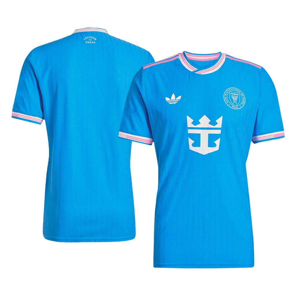 Camiseta de fútbol de visitante auténtica del Inter Miami 2025, azul