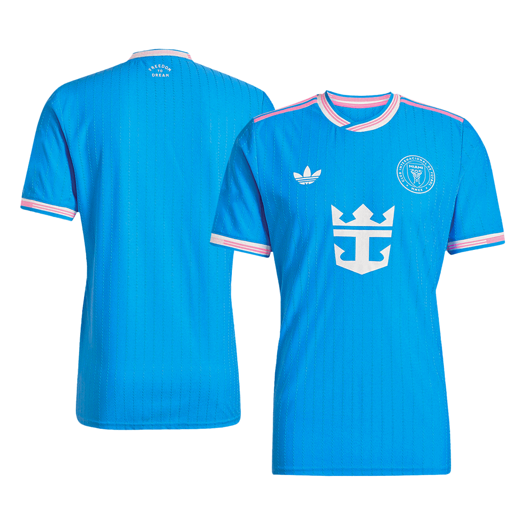 Camiseta de fútbol de visitante auténtica del Inter Miami 2025, azul