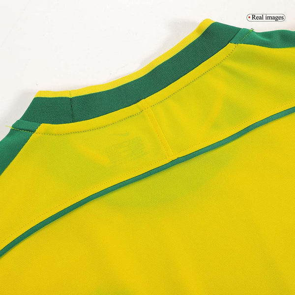 Brazil RIVALDO #10 Home Soccer Jersey Retro 1998