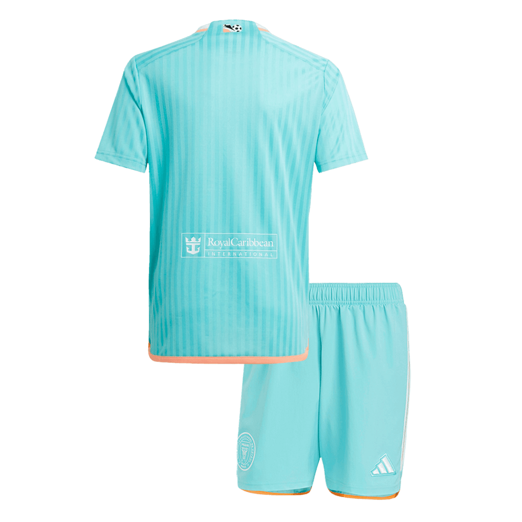 Camiseta de visitante del Inter Miami CF 2024 para niños (camiseta y pantalón corto)