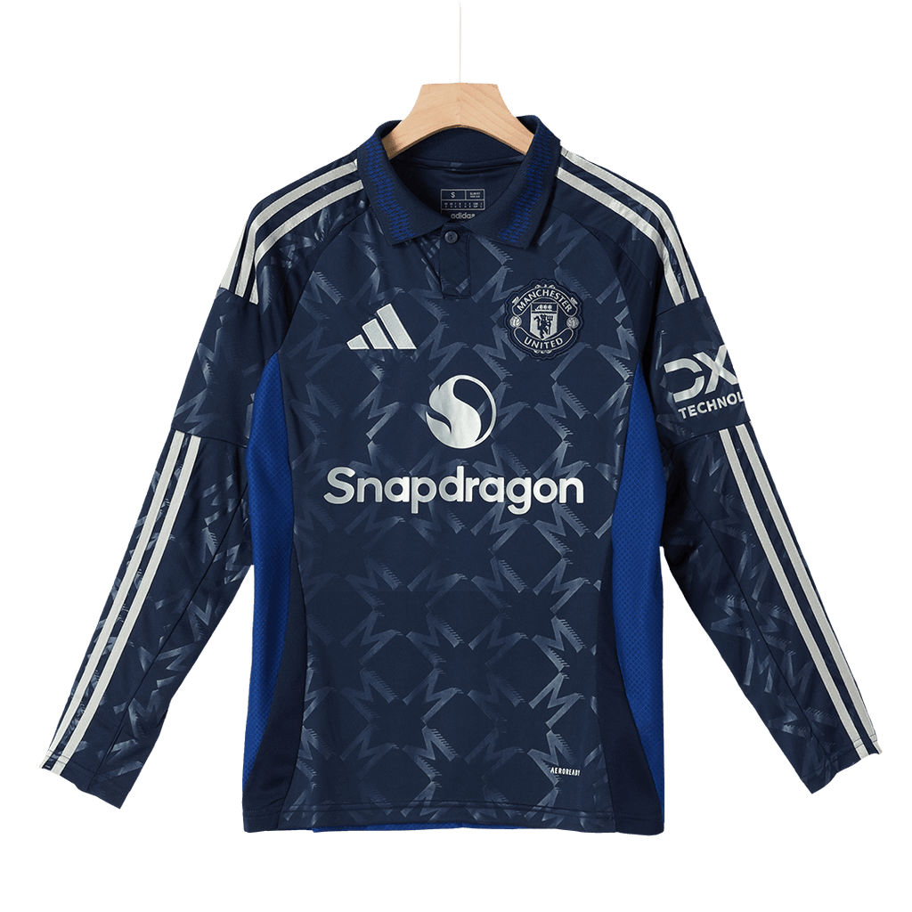 Manchester United Long Sleeve Away Soccer Jersey 2024/25