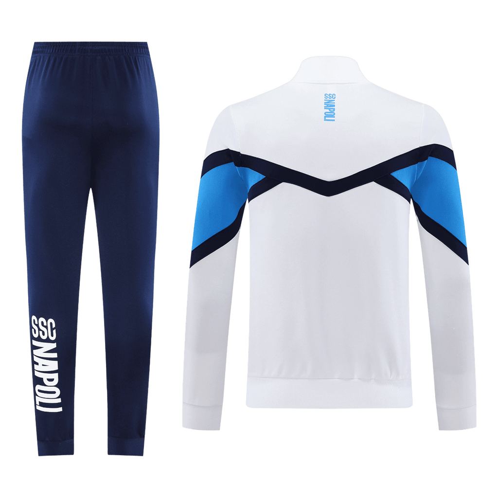 Kit de entrenamiento del Napoli 2025/26 - Blanco (Chaqueta + Pantalón)