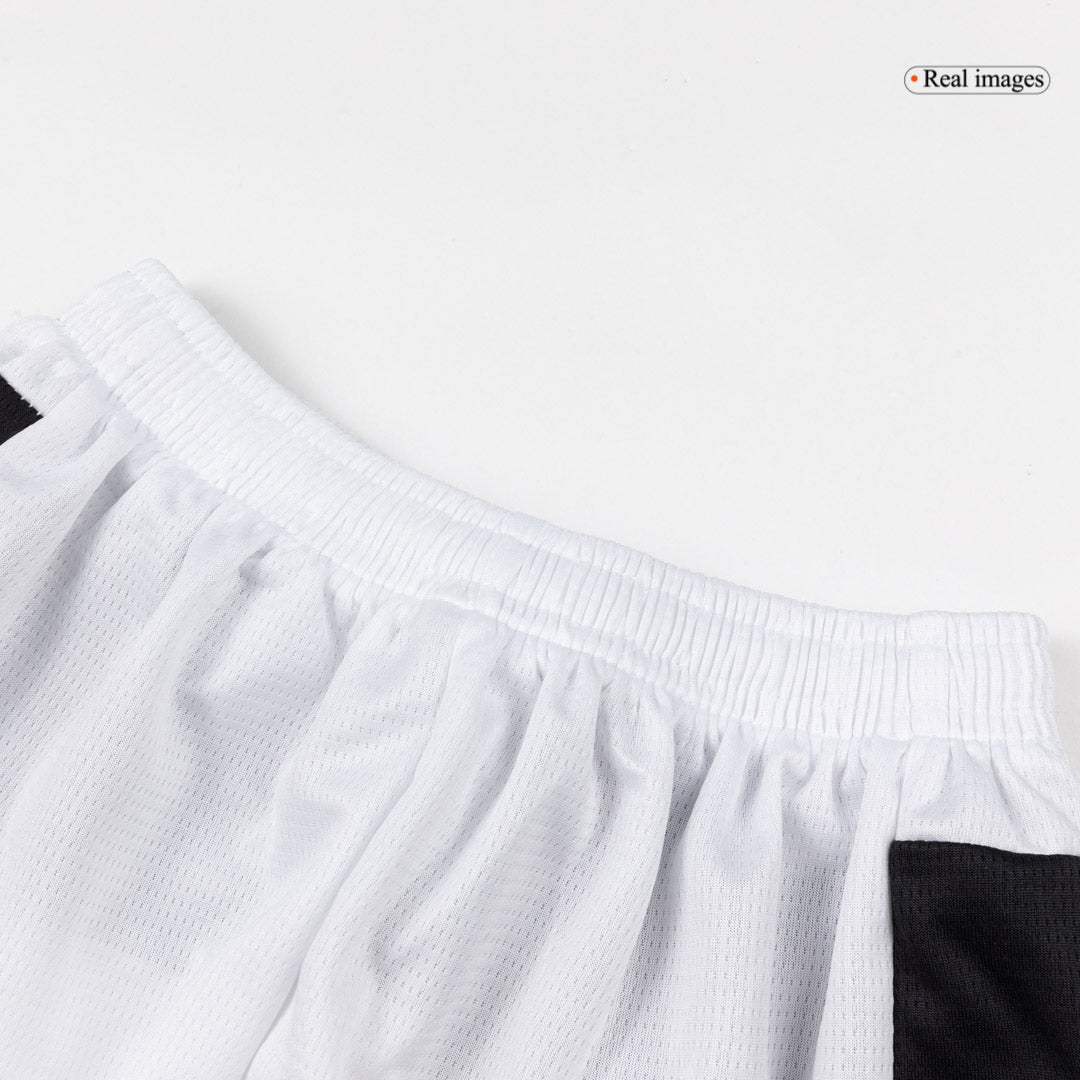 Camiseta de fútbol visitante del AC Milan para niño (camiseta y pantalón corto) 25/26 blanca