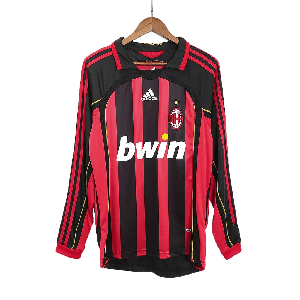 AC Milan Home Jersey Retro 2006/07 - Long Sleeve - Football Shirt | SmartJerseys | Official Quality