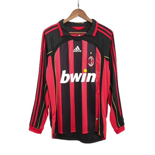 AC Milan Home Jersey Retro 2006/07 - Long Sleeve - Football Shirt | SmartJerseys | Official Quality