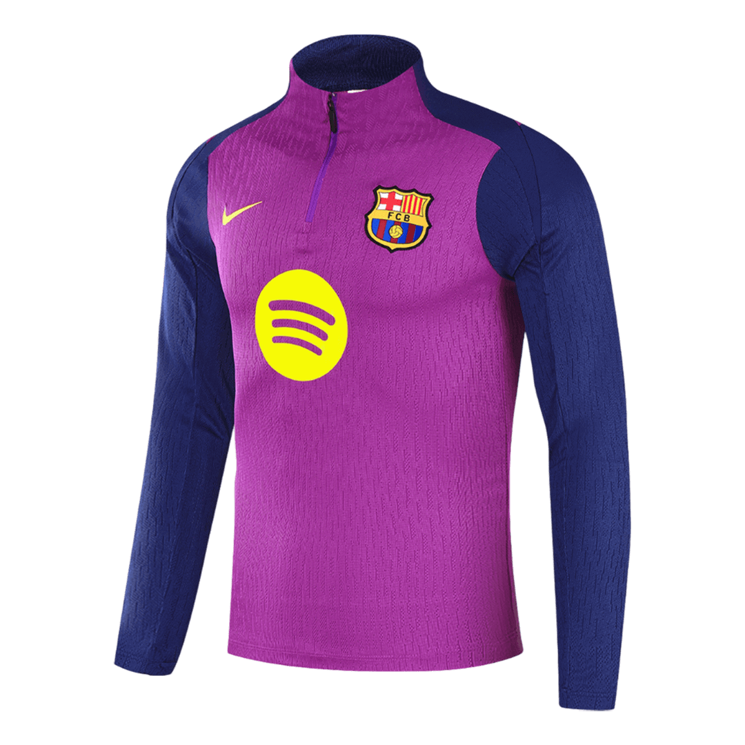 Conjunto de sudadera y pantalón con cremallera del Barcelona para niño (talla 25/26, morado)
