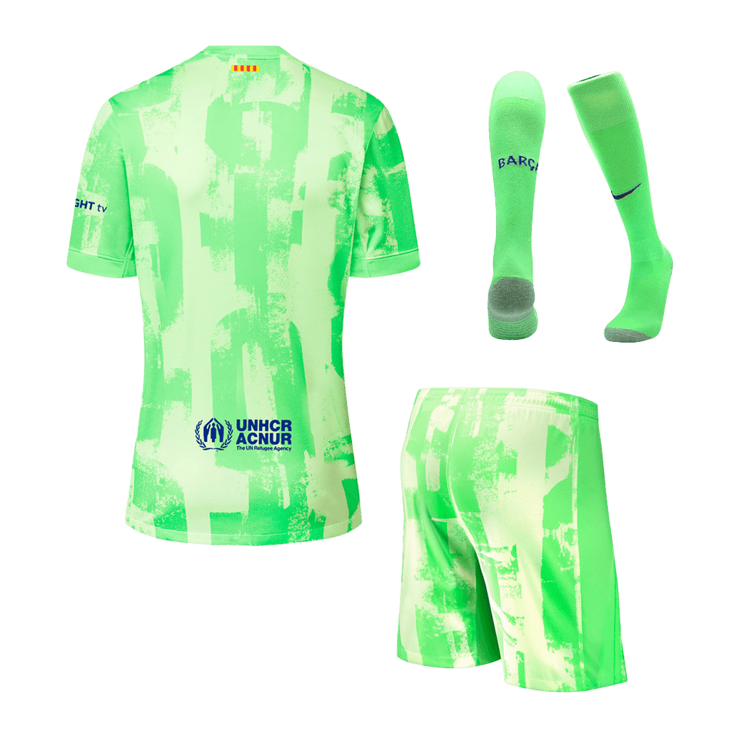 Barcelona Third Away Soccer Jersey Kit 2024/25 (Jersey+Shorts+Socks)