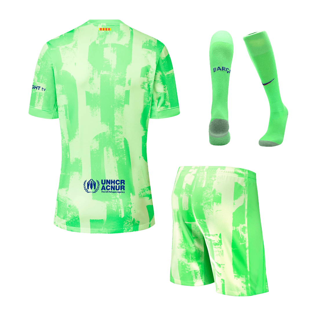 Barcelona Third Away Soccer Jersey Kit 2024/25 (Jersey+Shorts+Socks)
