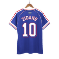 France ZIDANE #10 Home Soccer Jersey Retro 1998 - Football Shirt | SmartJerseys | Official Quality