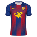 2025/26 Barcelona x Olivia Rodrigo Home Soccer Jersey Red&Blue Limited Edition