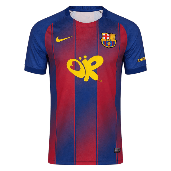 2025/26 Barcelona x Olivia Rodrigo Home Soccer Jersey Red&Blue Limited Edition