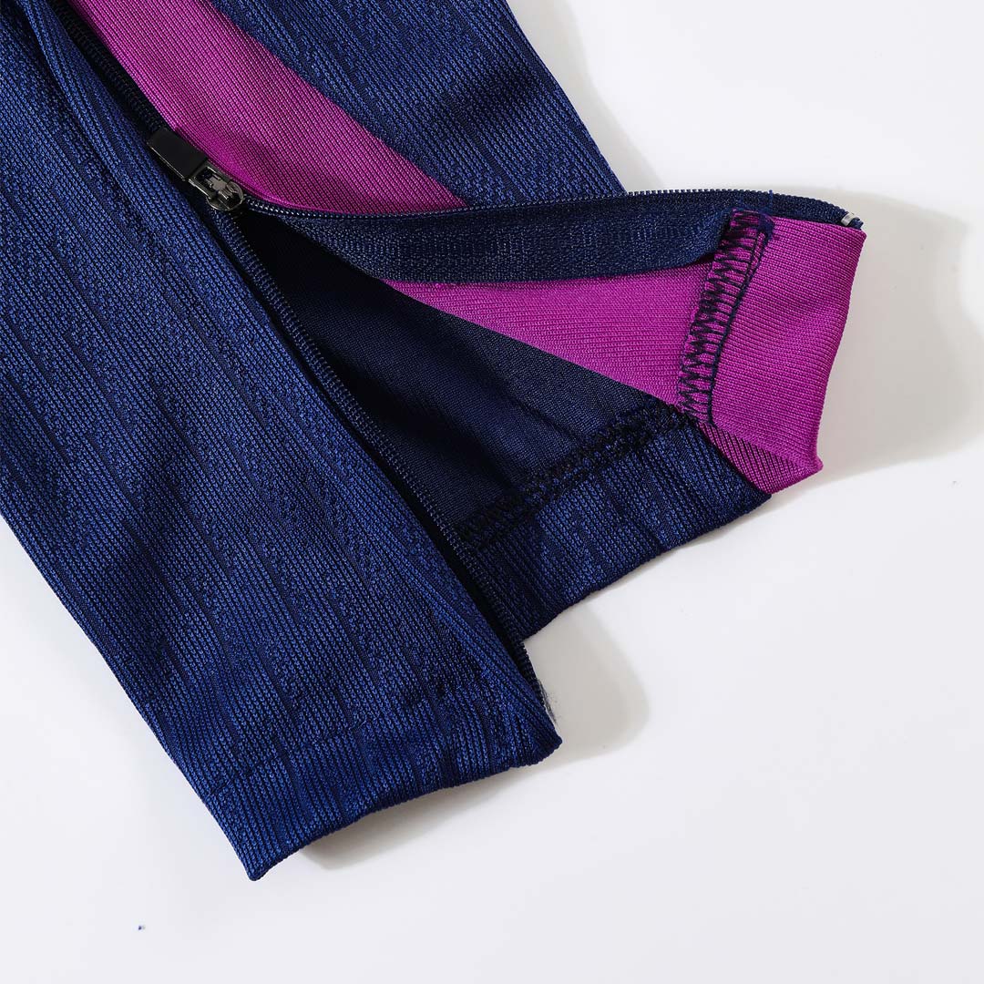 Conjunto de sudadera y pantalón con cremallera del Barcelona para niño (talla 25/26, morado)