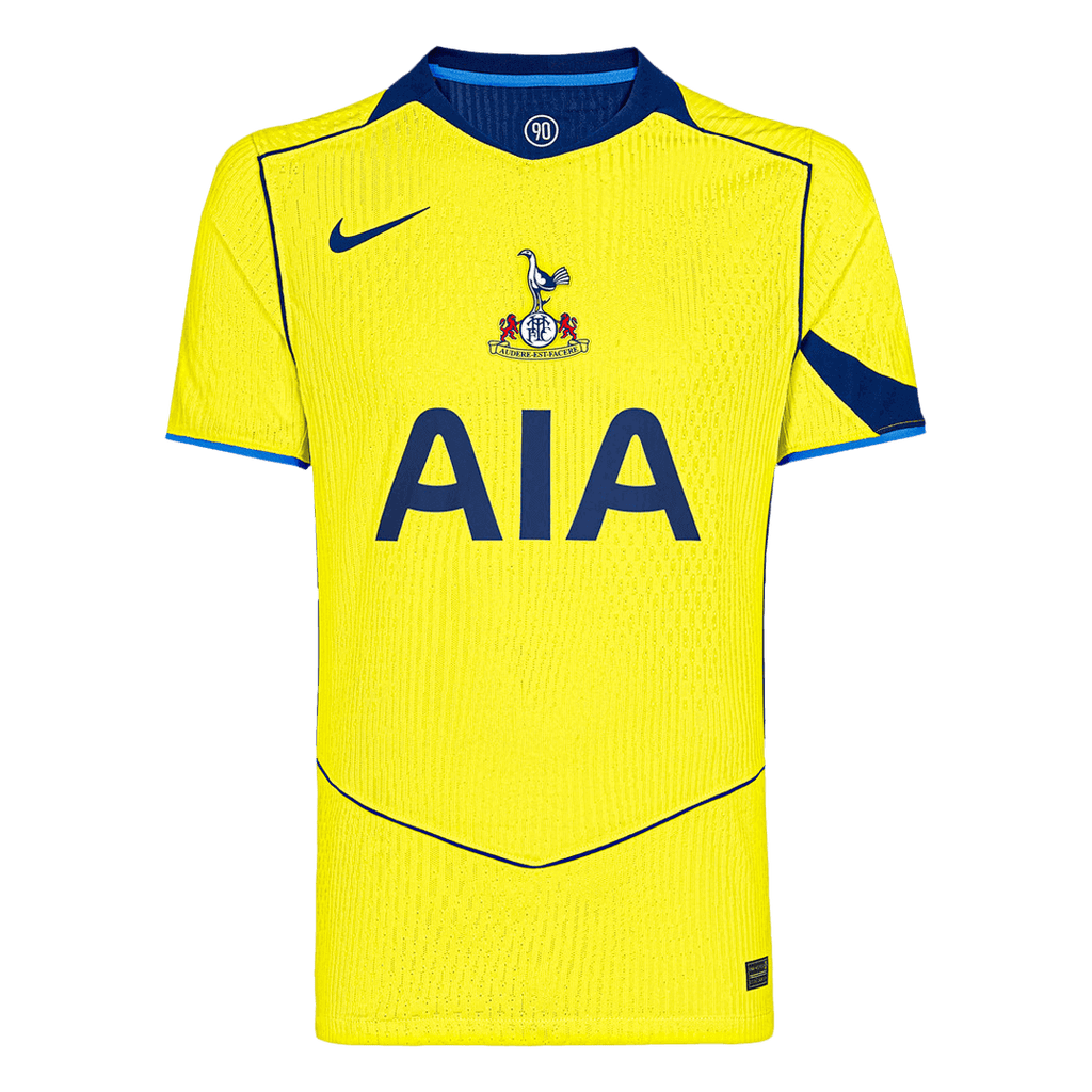 Authentic Tottenham Hotspur Third Away Soccer Jersey 25/26 Yellow - Football Shirt | SmartJerseys | Official Quality