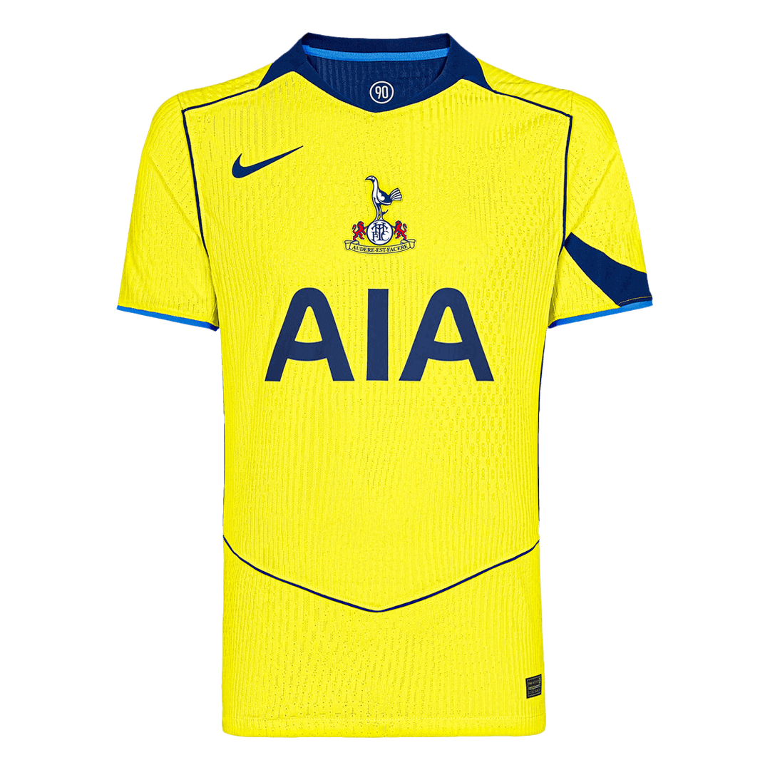 Authentic Tottenham Hotspur Third Away Soccer Jersey 25/26 Yellow - Football Shirt | SmartJerseys | Official Quality