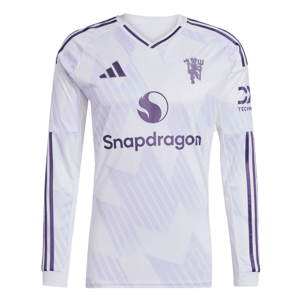 Manchester United Long Sleeve Away Soccer Jersey 2025/26 - Football Shirt | SmartJerseys | Official Quality