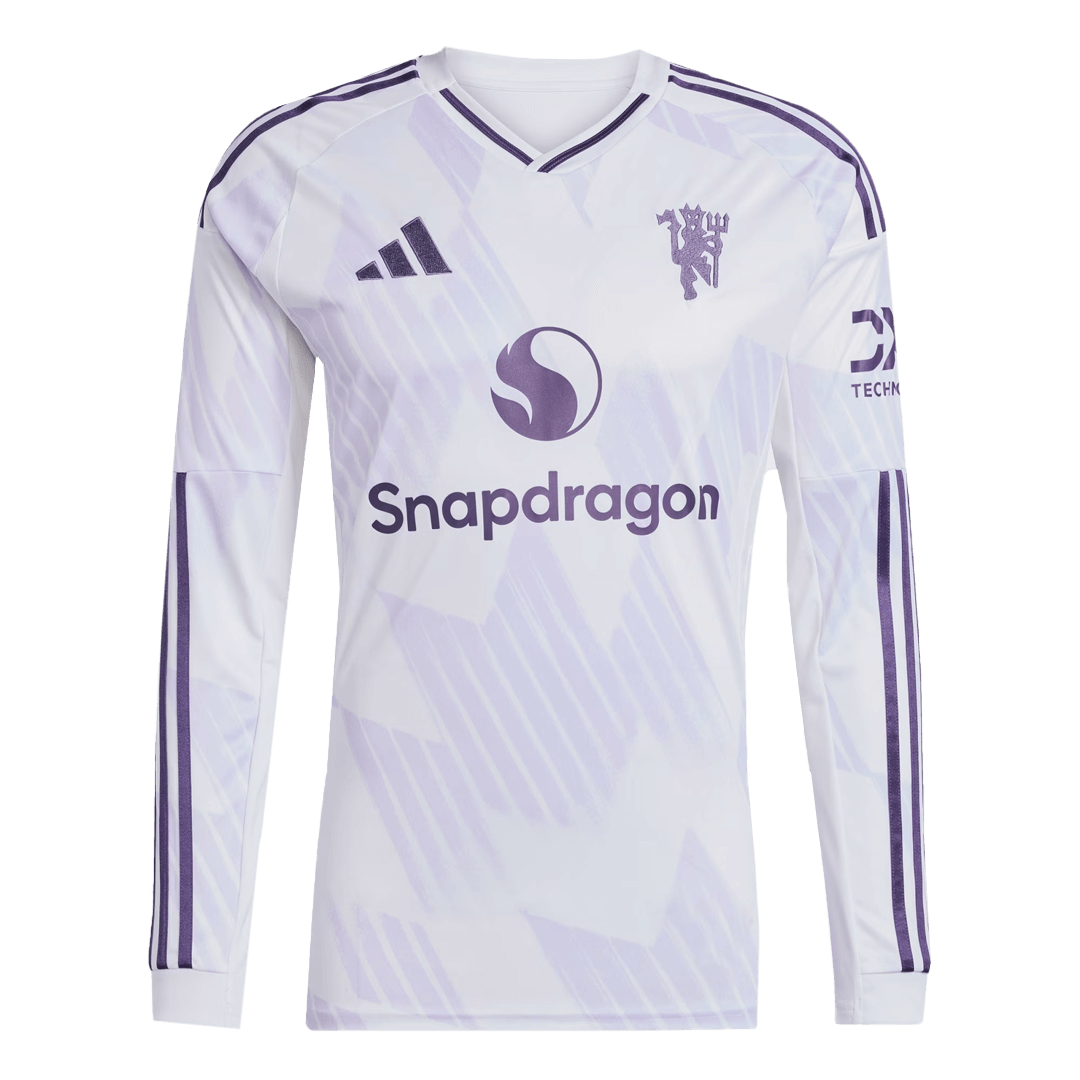 Manchester United Long Sleeve Away Soccer Jersey 2025/26 - Football Shirt | SmartJerseys | Official Quality