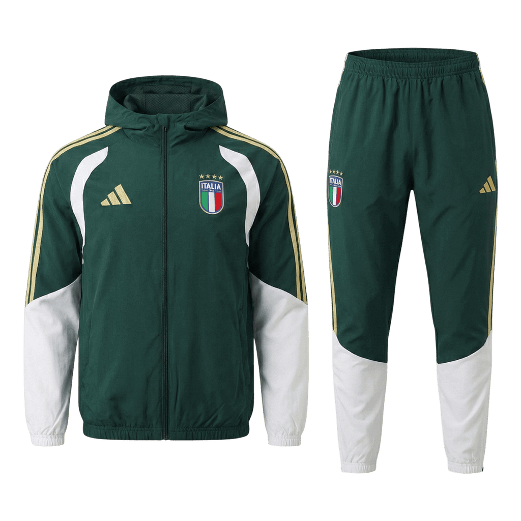 Italy Hoodie Training Kit 2026 - Green (Top+Pants)