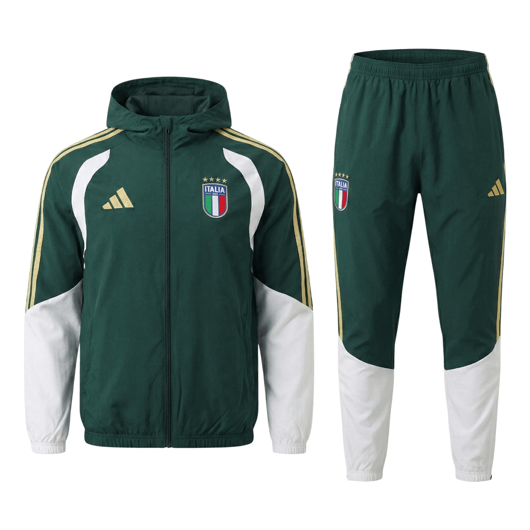 Italy Hoodie Training Kit 2026 - Green (Top+Pants)