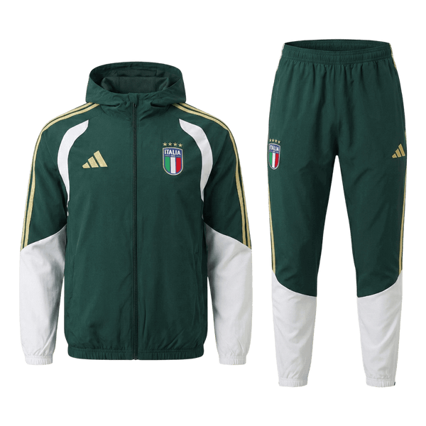 Italy Hoodie Training Kit 2026 - Green (Top+Pants)