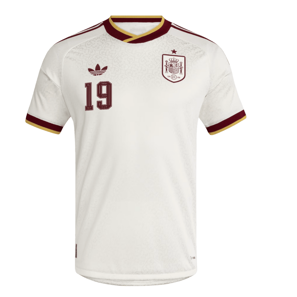 Spain LAMINE YAMAL #19 Away Soccer Jersey Authentic 2026