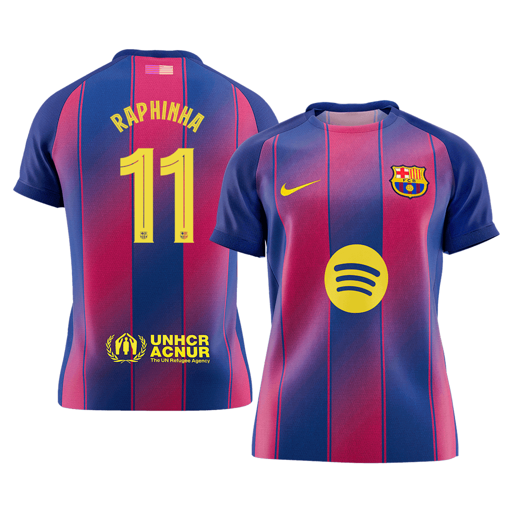 Barcelona RAPHINHA #11 Home Soccer Jersey 2025/26 - UCL Edition - Football Shirt | SmartJerseys | Official Quality