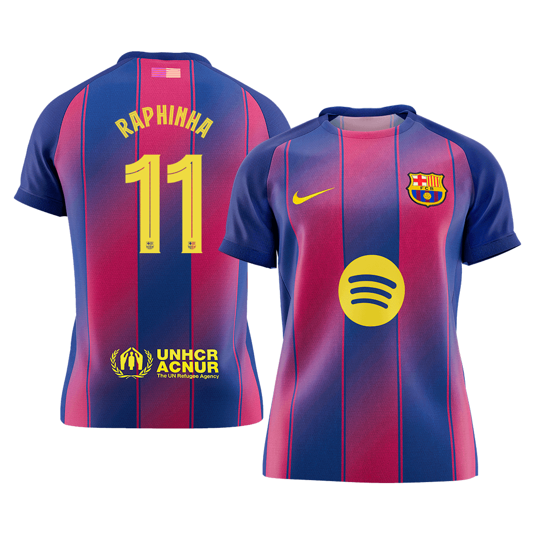 Barcelona RAPHINHA #11 Home Soccer Jersey 2025/26 - UCL Edition - Football Shirt | SmartJerseys | Official Quality