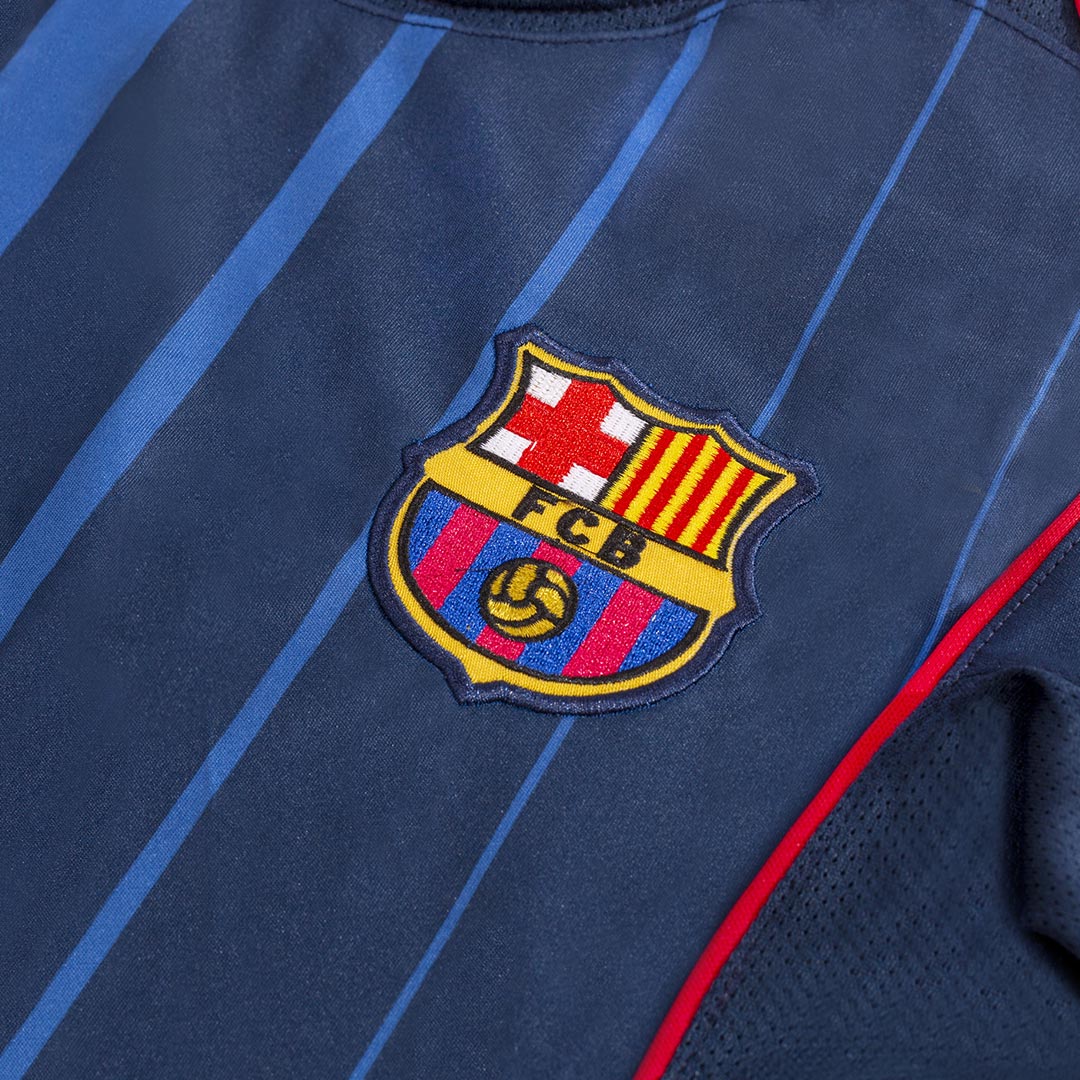 Barcelone ETO'O #9 Maillot de football extérieur rétro 2004/05
