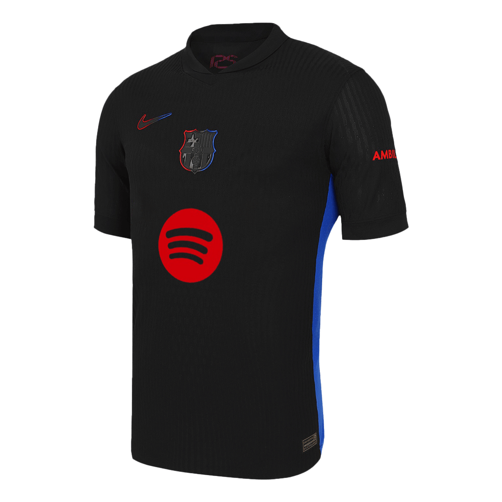 Barcelona RAPHINHA #11 Away Soccer Jersey Authentic 2024/25 - UCL Edition (Spotify Logo Without Text)