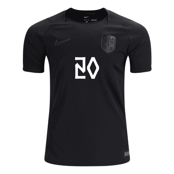 NUSA #20 Norway Away Soccer Jersey World Cup 2026 Black